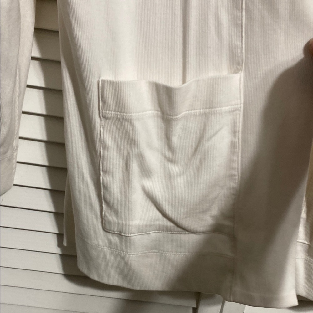Isaac Mizrahi live Women's White Open Front Sweater - Picture 3 of 7